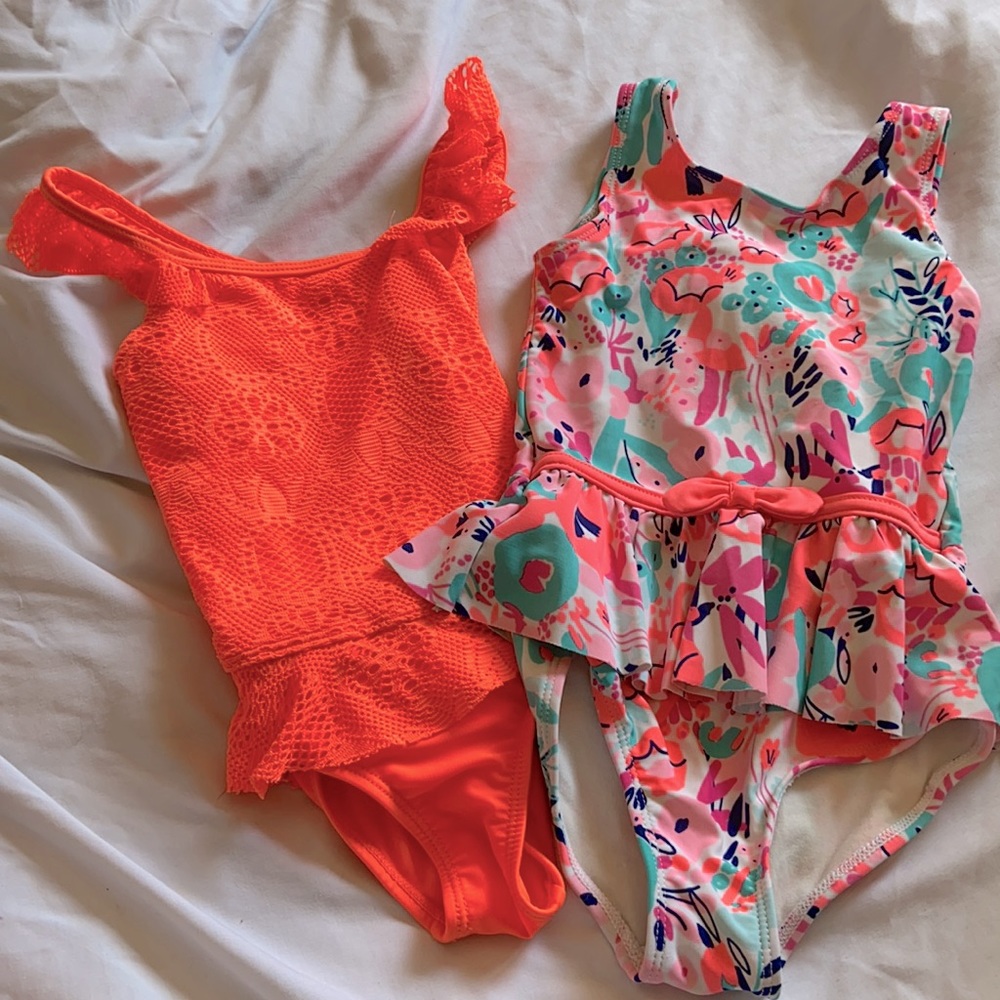 2 pack toddler girls swimming suits- size 3T